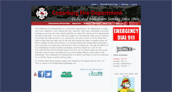 Desktop Screenshot of cedarburgfiredept.com